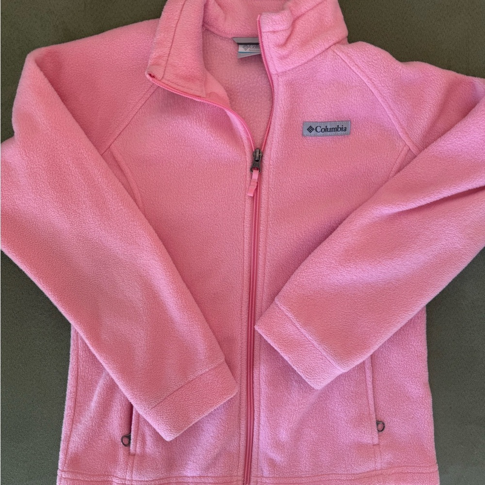 Columbia Soft Pink Full-Zip Fleece